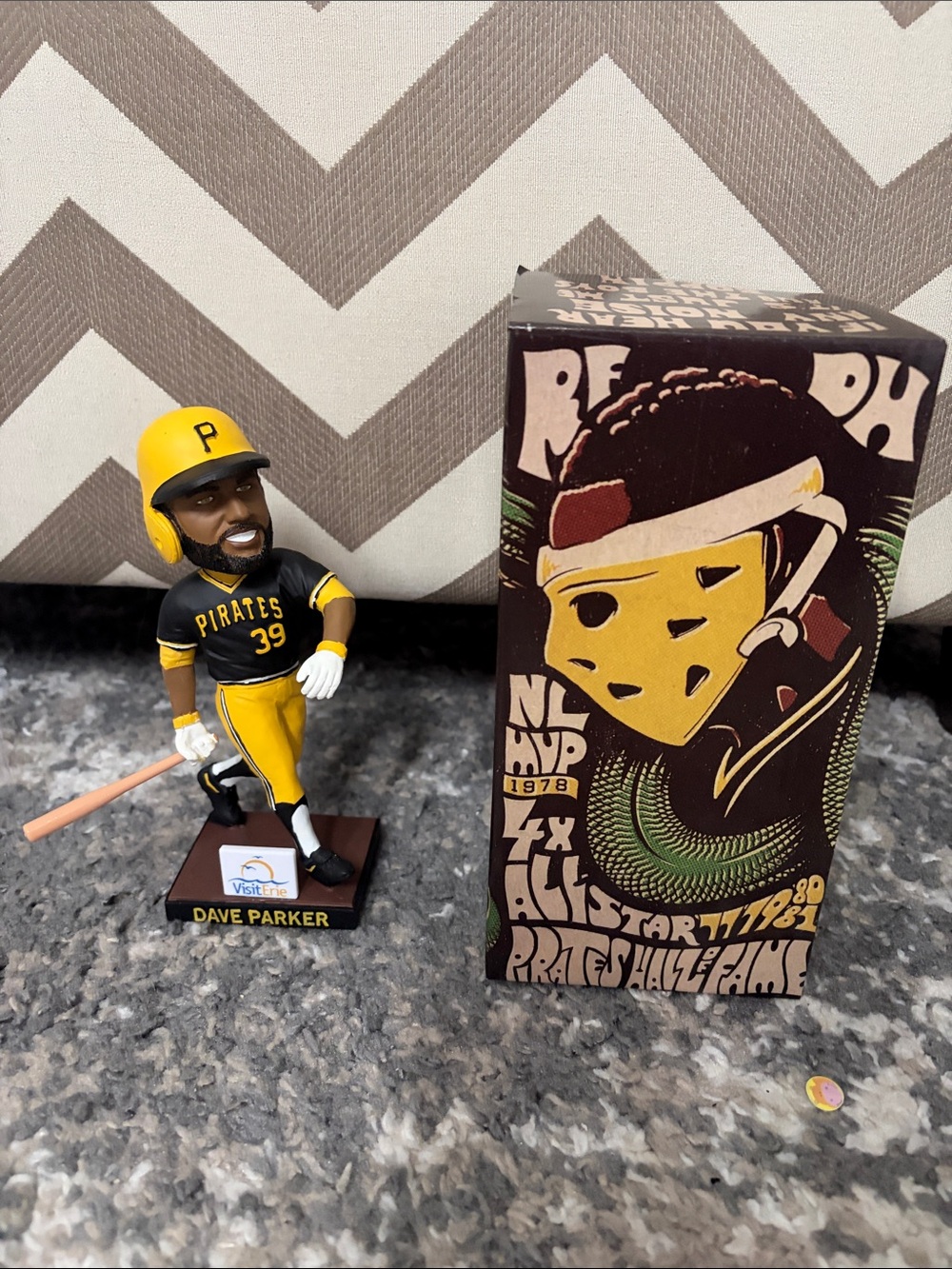 Pittsburgh Pirates Dave Parker Bobblehead - Yellow & Black